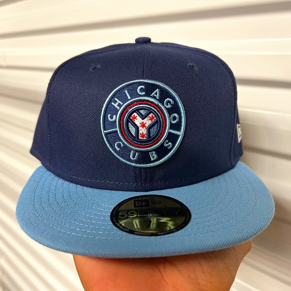 Chicago Cubs MLB Navy Blue Fitted Hat - New